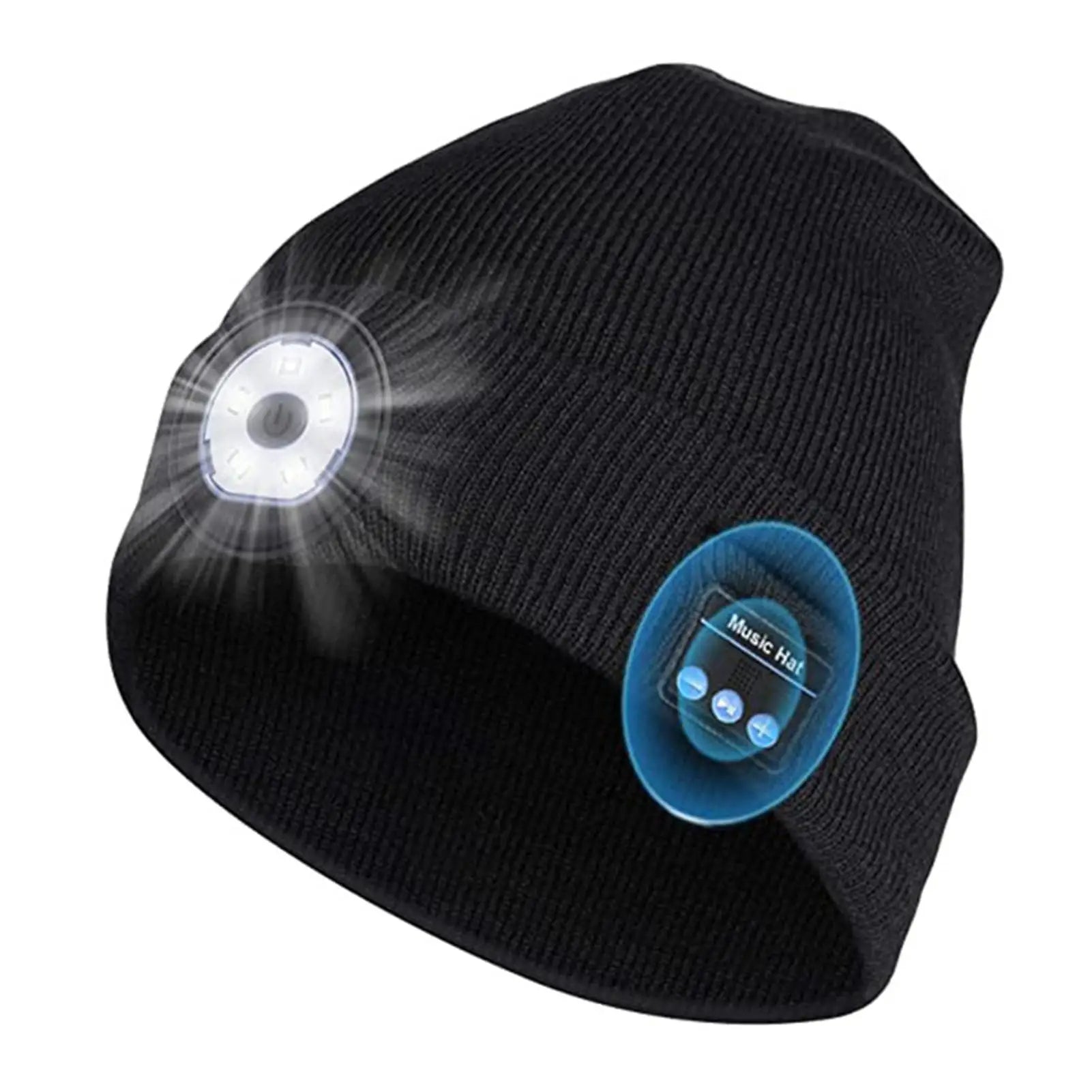 Gorro Reproductor de música con Linterna Integrada