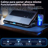 Cooler para Laptop con 6 Ventiladores – Ultra Enfriamiento y Soporte Ajustable