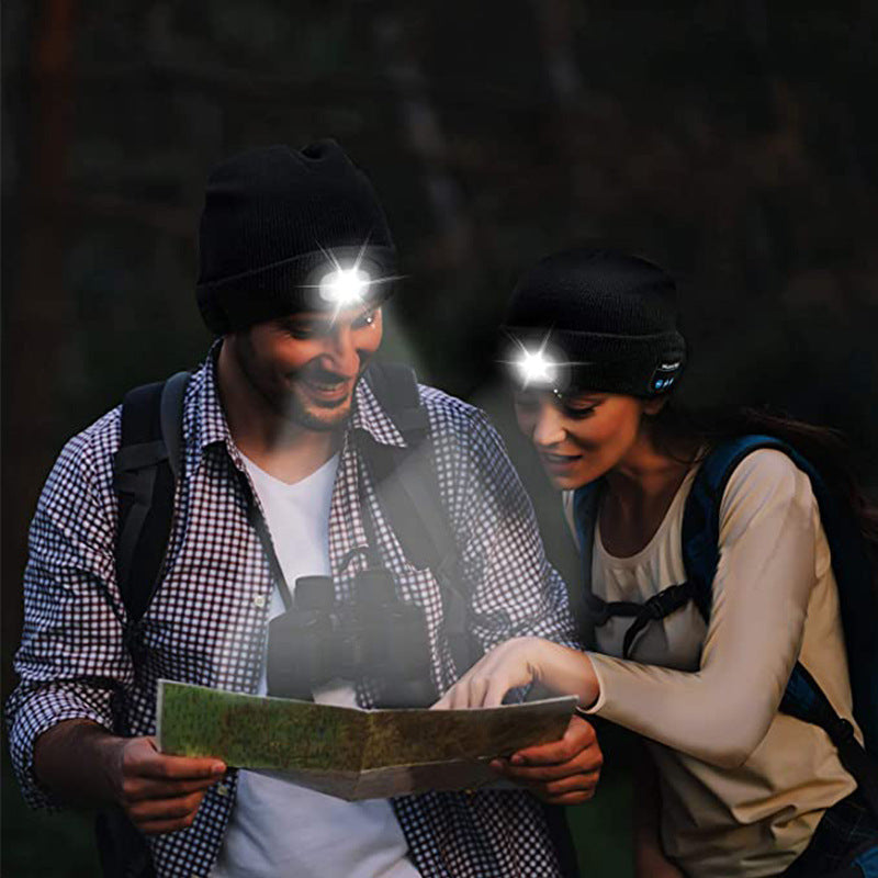 Gorro Reproductor de música con Linterna Integrada