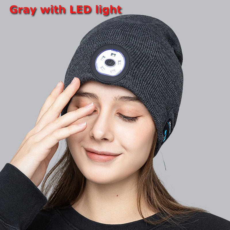 Gorro Reproductor de música con Linterna Integrada