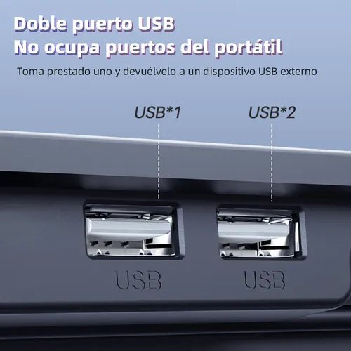 Cooler para Laptop con 6 Ventiladores – Ultra Enfriamiento y Soporte Ajustable - TEKNOLANT