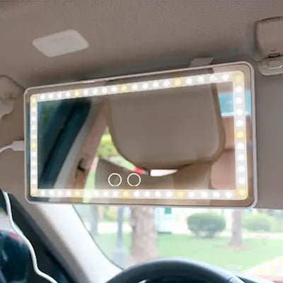 Espejo LED de Tocador Recargable para Auto - TEKNOLANT
