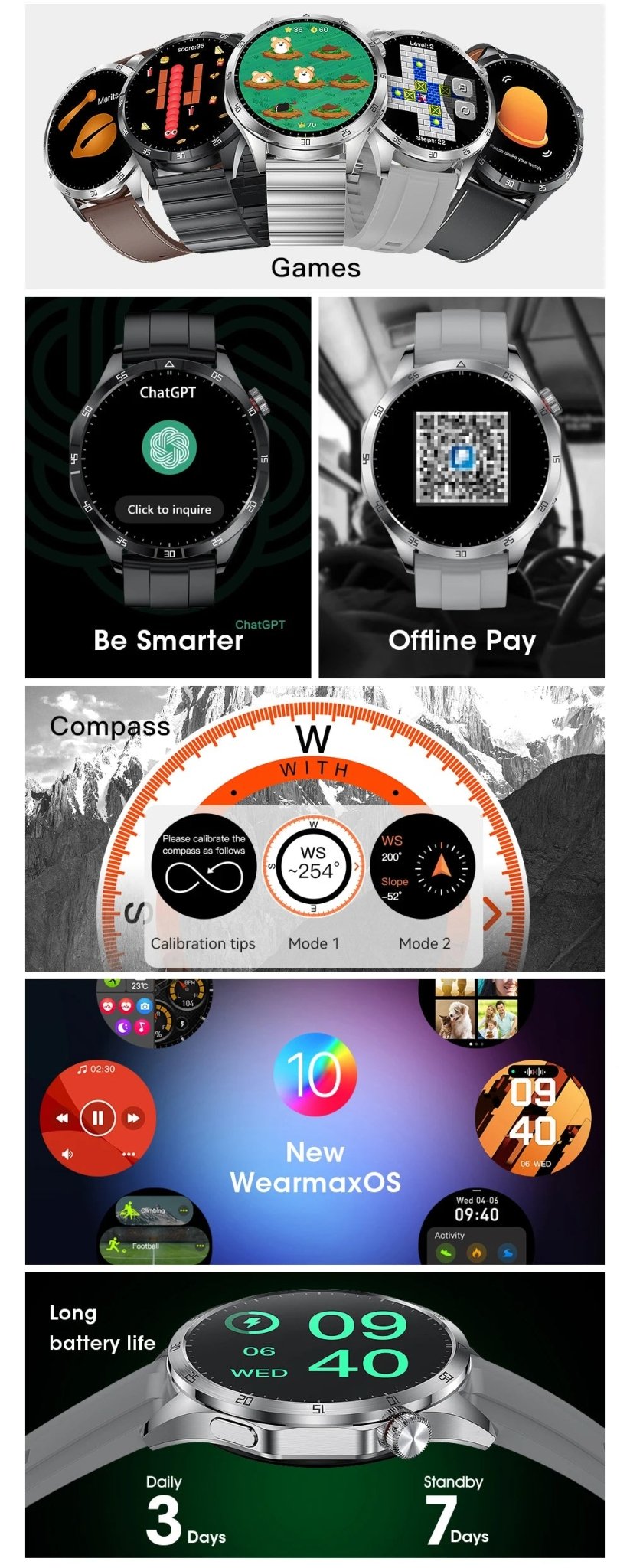 Smartwatch GT4 Max – Estilo, Tecnología y Poder en tu Muñeca - TEKNOLANT