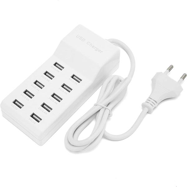 Cargador USB de 10 Puertos